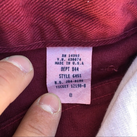 Vintage Dead Stock High Rise Pant VTG Wedgie Fit - Picture 6 of 6